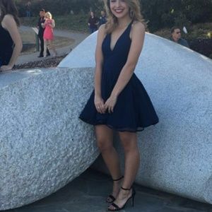 Navy Blue Homecoming Dress